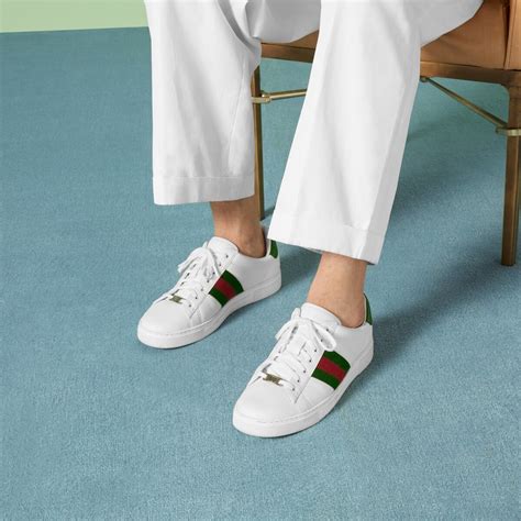 celebrities gucci ace sneakers|Gucci ace sneakers on sale.